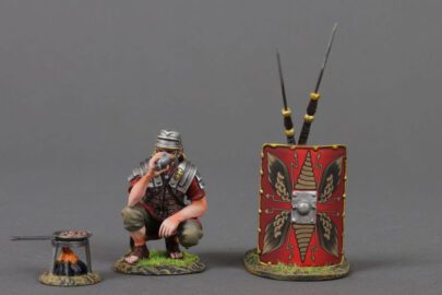 ROM187A Legionnaire Sitting Cooking