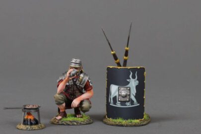 ROM187B Legionnaire Sitting Cooking