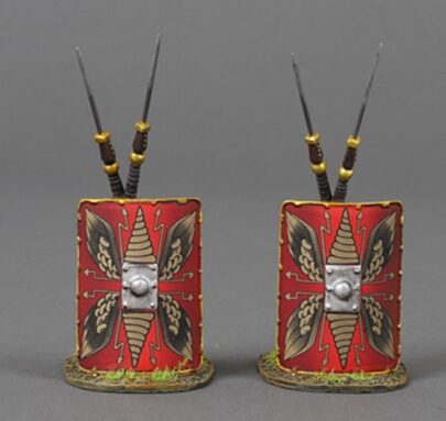 ACCPACK107A Two Roman Shields Red