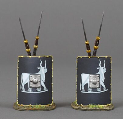 ACCPACK107B Two Roman Shields Black